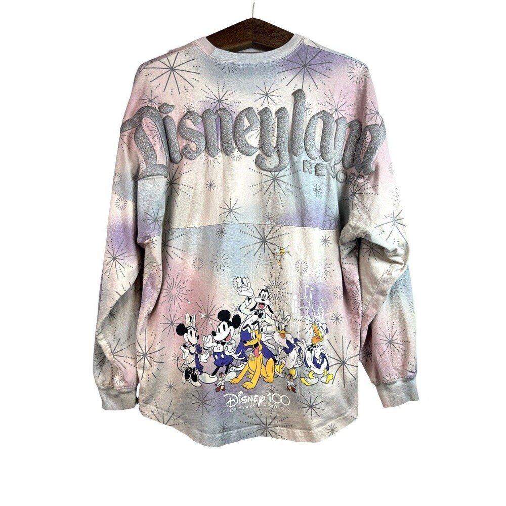 Disneyland Resort 100 Years Tie Dye Fireworks Shirt Disney Spirit Jersey Size L